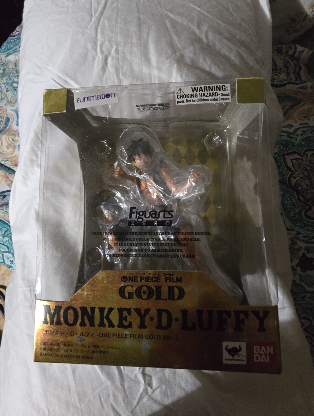 Bandai Figuarts ZERO Monkey D. Luffy One Piece Film GOLD Figure - 2016